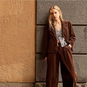 Madewell Corduroy Crop Dorset Blazer